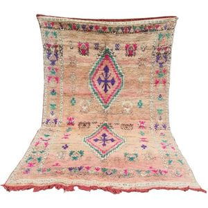 Vintage vloerkleed ROZE - Beige - Berber tapijt - 333x195 cm