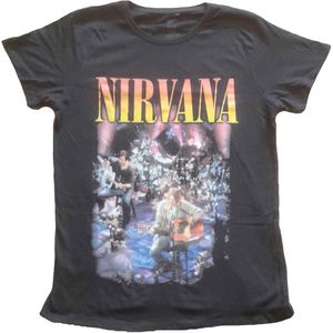 Nirvana - Unplugged Photo Dames T-shirt - 2XL - Zwart