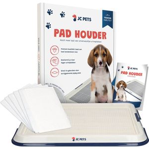 JC Pets Premium Pad Houder met Rooster - Inclusief 20 Puppy Training Pads - Hondentoilet - Zindelijkheidstraining Hond