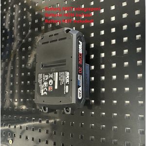 Houder geschikt voor SKIL 20V PWRCORE accu - Batterijhouder - Wandbevestiging - Wall Mount - Batterij NIET Inbegrepen!