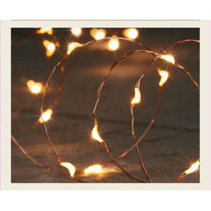 Anna Collection draadverlichting - koper- 10 leds- warm wit - 100 cm