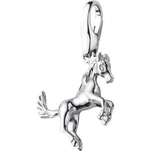 Bedel | charm | sterling zilver | 925/000 / springend paard | dier | karabijn | hanger