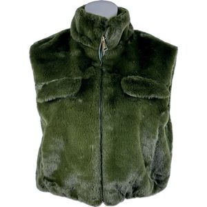 Luxe Dames Faux Fur Bontjas – Warm en Zacht - Beschikbaar in 4 stijlvolle kleuren met zakken - One Size - Groen