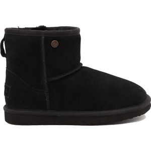 Alpacas Footwear - Dames - Suede laarzen - Schapenwol voering - Zwart - 39