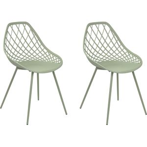 Set van 2 eetkamerstoelen CANTON II Groen