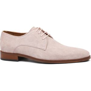 Melik Schoen Peach Suede Roze - Maat 41 - Heren - Nette schoenen