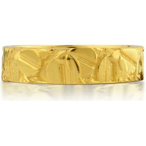 Schroefring in 18K Vergulden ring voor architect cadeau 18K Verguld