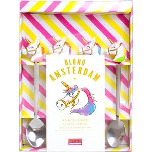 Blond Amsterdam Unicorn Theelepeltjes - 4 stuks