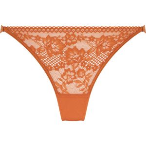 Hunkemöller Dames Lingerie String Vera - Oranje - maat XS