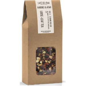 Aardbei & Kiwi - Vruchtenthee 100 gram - Café du Jour losse thee