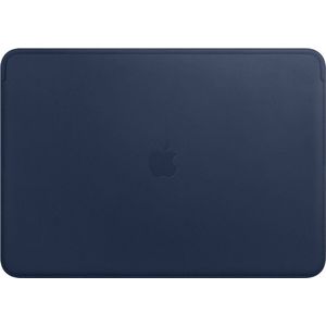 Apple echt lederen Sleeve voor de MacBook 15 inch - Macbook case - 15 inch laptop sleeve – Blauw