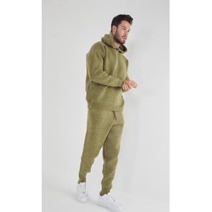 Trainingspak Hoody | wol - Dikke pak - Mannen Trainingspak Herfst Winter Mannen Set Merk Sport trui + Broek Stuks Set Fashion Casual Trainingspak Mannen Kleding S