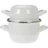 Cosy & Trendy Mosselpan - Ø 12 cm - Wit