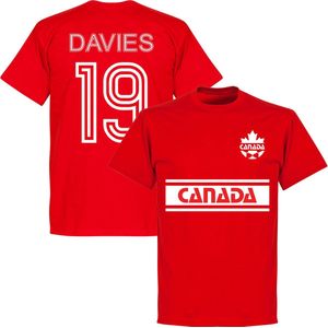 Canada Retro Davies (10) Team T-Shirt - Rood - 4XL