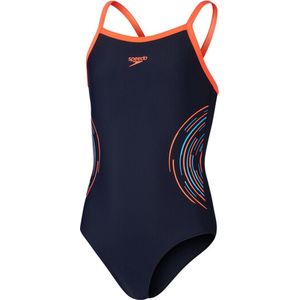 Speedo ECO EnduraFlex Sportbadpak Muscleback Donkerblauw/Roze