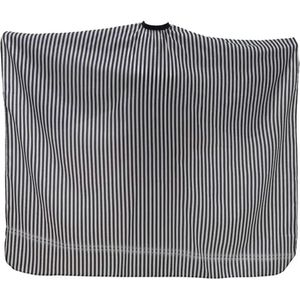 Nivard Baardschort - Beard Bib - Scheerschort - Baard Cape - Kappersmantel - Kapmantel - Zwart/Wit