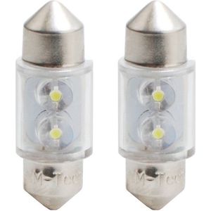 C5W autolamp 2 stuks wit | LED festoon 31mm | SV8.5 0.13W - 12V DC