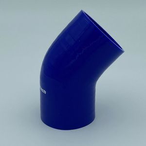 45 Graden bochten silicone - Blauw, 48mm