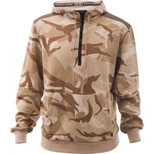 Camouflage hoodie/sweater khaki maat L