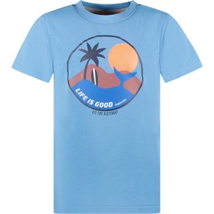 TYGO & vito X403-6423 Jongens T-shirt - Bright Blue - Maat 98-104