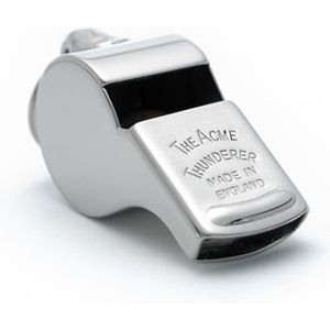 Acme Thunderer - Metalen Scheidsrechtersfluit - Maat 58 (medium kort) - Zilver