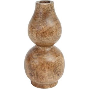 PTMD Bloempot Yolande - 20x20x30 cm - Hout - Bruin