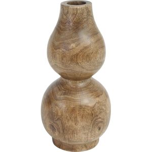 PTMD Yolande Brown Mango Wood Pot S