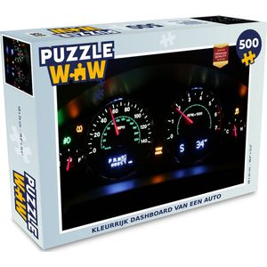 Puzzel Kleurrijk dashboard van een auto - Legpuzzel - Puzzel 500 stukjes