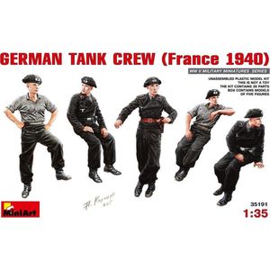 Miniart - German Tank Crew France 1940 (Min35191) - modelbouwsets, hobbybouwspeelgoed voor kinderen, modelverf en accessoires