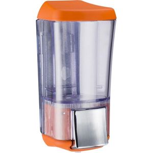 Marplast zeepdispenser A76424AR – Professionele kwaliteit – Oranje met Transparant – 170 ml – Geschikt voor openbare ruimten