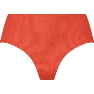 Hunkemöller Aruana rib rio hw Dames Bikinibroekje - Oranje - Maat XL