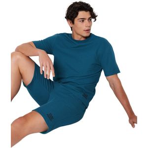 Trendyol Mink Regular Fit Pyjamaset Met Wafelshort Tmnss23Pt00032