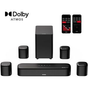 MzShop - Soundbar - Soundbar voor tv - Soundbar met subwoofer - Surround system - Soundbars - Met bluetooth - Zwart
