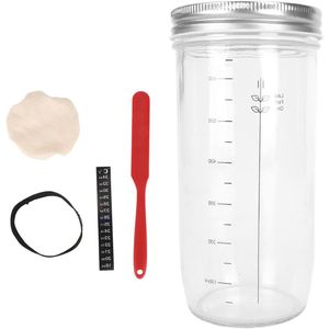 Fully Equipped Sourdough Bread Starter Kit with Multifunctional Tools and 24oz Jar