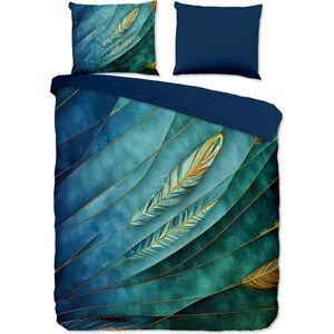 Prachtig dekbedovertrek Feathers - 240x200/220 (lits-jumeaux) - scherp geprint - heerlijk zacht en comfortabel - luxe kwaliteit - strijkvrij en sneldrogend