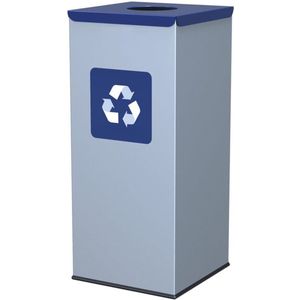 Afval Segregatie Bin 60 Liter - Eco Vriendelijk met Blauw Deksel