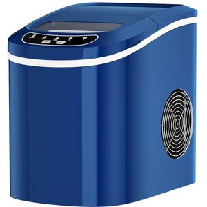 IJsblokjesmachine 12 kg per 24 uur met 2 maten ijsblokjes en 2,2 liter waterreservoir