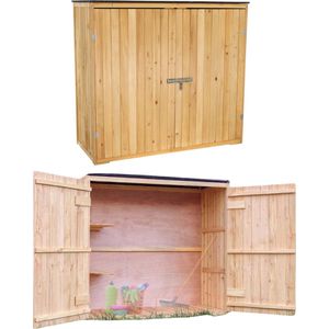Tuinkast Hout - Tuinkist - Tuinkasten voor Buiten - Tuinberging - 140x60x130cm