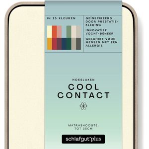 schlafgut Cool Contact Microvezel Hoeslaken S - 90x190 - 100x200 132 Yellow Light