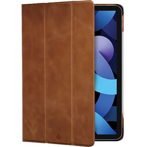 iPad Air 5 2022/Pro 11 (2021)/Air 4 2020/Pro 11 (2020)/Pro 11 (2018) Bookcase hoesje - dbramante1928 - Effen Cognac - Leer