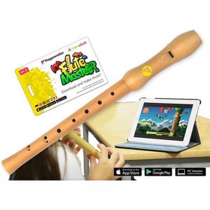 Voggenreiter Flute Master App incl. houten blokfluit