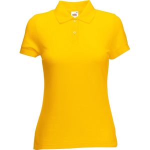 Fruit Of The Loom Vrouwen Dames-Fit 65/35 Poloshirt Korte Mouwen (Zonnebloem Geel)