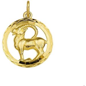 Huiscollectie Bedel Sterrenbeeld Steenbok Gediamanteerd Goud