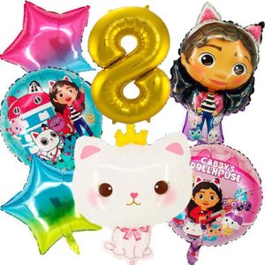 Gabby's poppenhuis - Gabby's dollhouse set 8 73x42cm - Folie Ballon - Panda Poek - Themafeest - Verjaardag - Ballonnen - Versiering - Helium ballon
