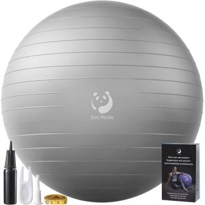 Gymnastiekbal 55-85 cm - Ideaal voor Pilates, Yoga, Fitness en Balanstraining met Opblaasbaar Rietje