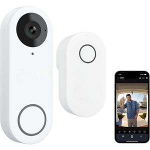 Video deurbel zonder abonnement - Deurbel met camera - Draadloze video deurbel - Beveiliging woning - Deurbel met app - Slimme deurbel - Geen maandelijkse kosten - Beveiligingscamera - WiFi deurbel - Voor smartphone en tablet