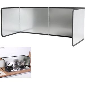 NORDIVAR® - Keukenachterwand Spatbescherming, Opvouwbaar Anti-spatbord, Ruimtebesparende Inklapbare Vetspatbescherming voor Fornuis en Pan-