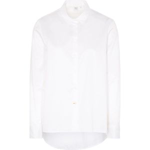 ETERNA 1863 dames blouse A-lijn - twill satijnbinding - wit - Maat: 36