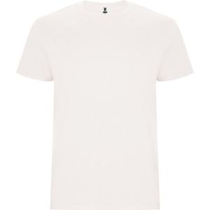 T-shirt unisex met korte mouwen 'Stafford' Vintage Wit - 3/4 jaar
