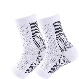 CHPN - Compressie Sokken - Wit - Sportsokken - Wandel sokken - Outdoor sokken - Reissokken - 1 paar - Teenloze sokken - Steunsokken - Steunkousen - Maat 40-44